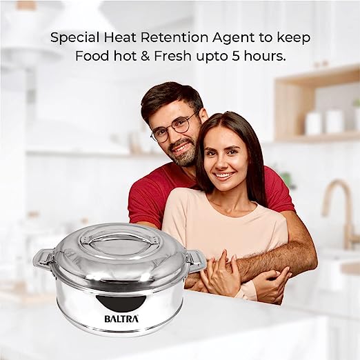 Baltra Royal Hot Case Stainless steel Casserole/Box/chapati Roti Case 4000 ml Baltra Royal Hot Case Stainless steel Casserole/Box/chapati Roti Case 4000 ml